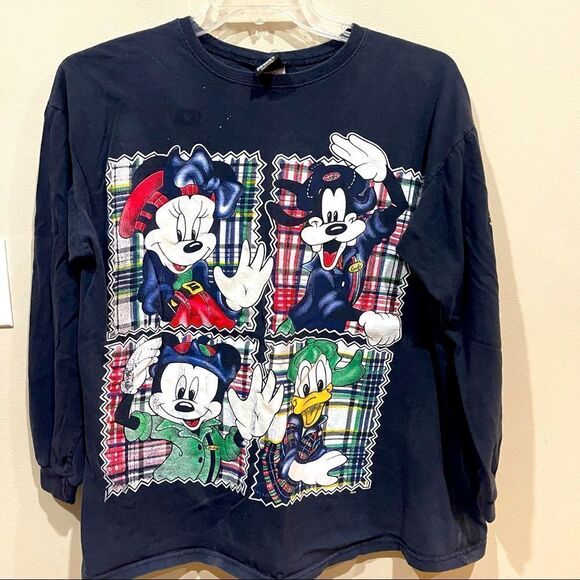 Disney Tops - RARE Vintage 90s Disney Jerry Leigh Mickey Minnie Goofy Long Sleeve Tshirt Small